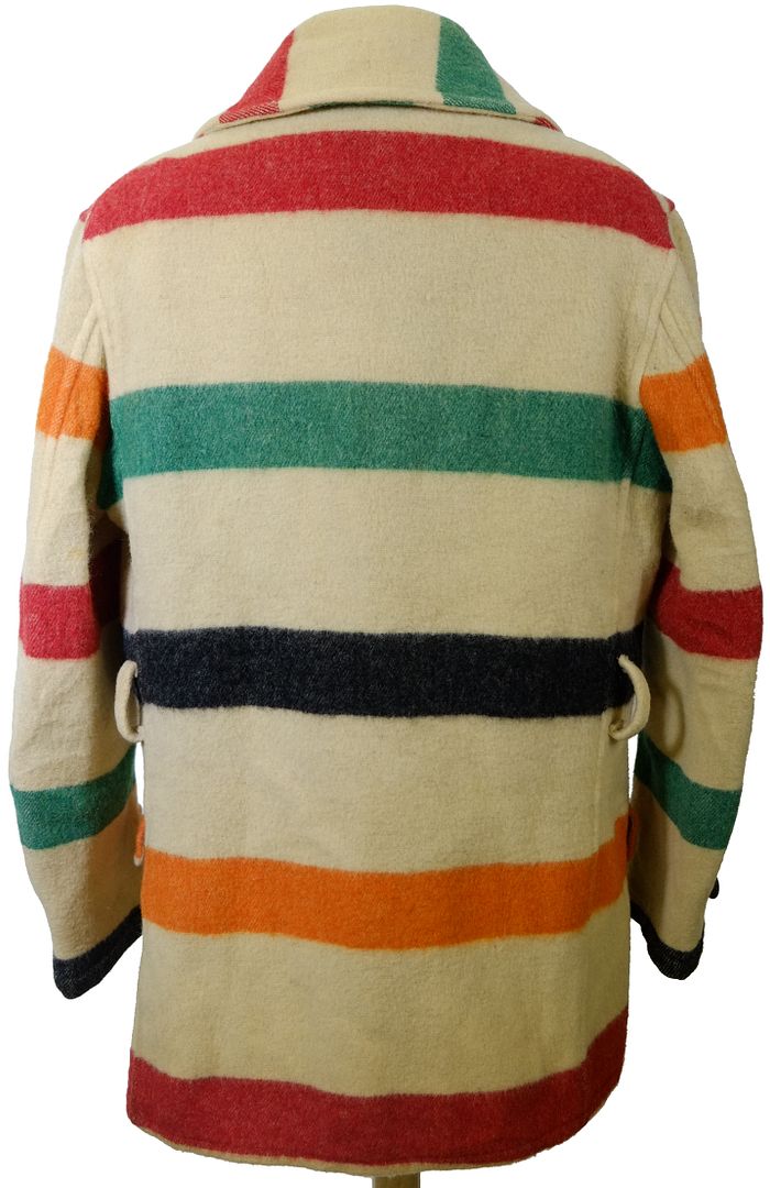 Vintage 1930s Pendleton blanket Hudsons Bay Company point blanket coat 42 eBay